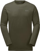 Jack Wolfskin Essential Longsleeve  T-shirt - Mannen - donker groen