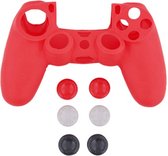 S&C - Playstation 4 controller skin ps4 cover beschermer hoesje rood game