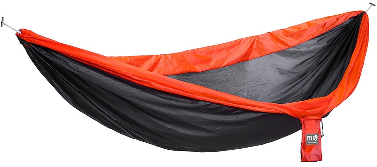 Eno Hangmat Supersub 2,8 X 1,9 M Nylon Grijs/oranje 2-delig