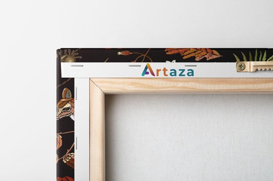 Artaza Peinture sur toile Fond d'automne avec cerf - Abstrait - 60 x 40 - Photo sur toile - Impression sur toile