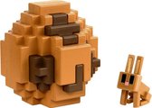 verassingsei Minecraft Rabbit 6 cm bruin 2-delig