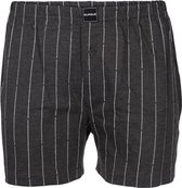 Suaque/Ginosanti heren boxershort wijd model Stripe - 3XL - Antracite