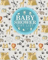 Baby Shower Gift List