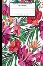 Wide Ruled Composition Notebook 6  x 9 . 120 Pages.