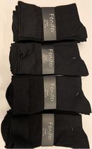 Heren sokken zwart 5 pack maat 35-38