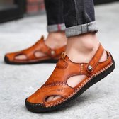 Lederen sandalen