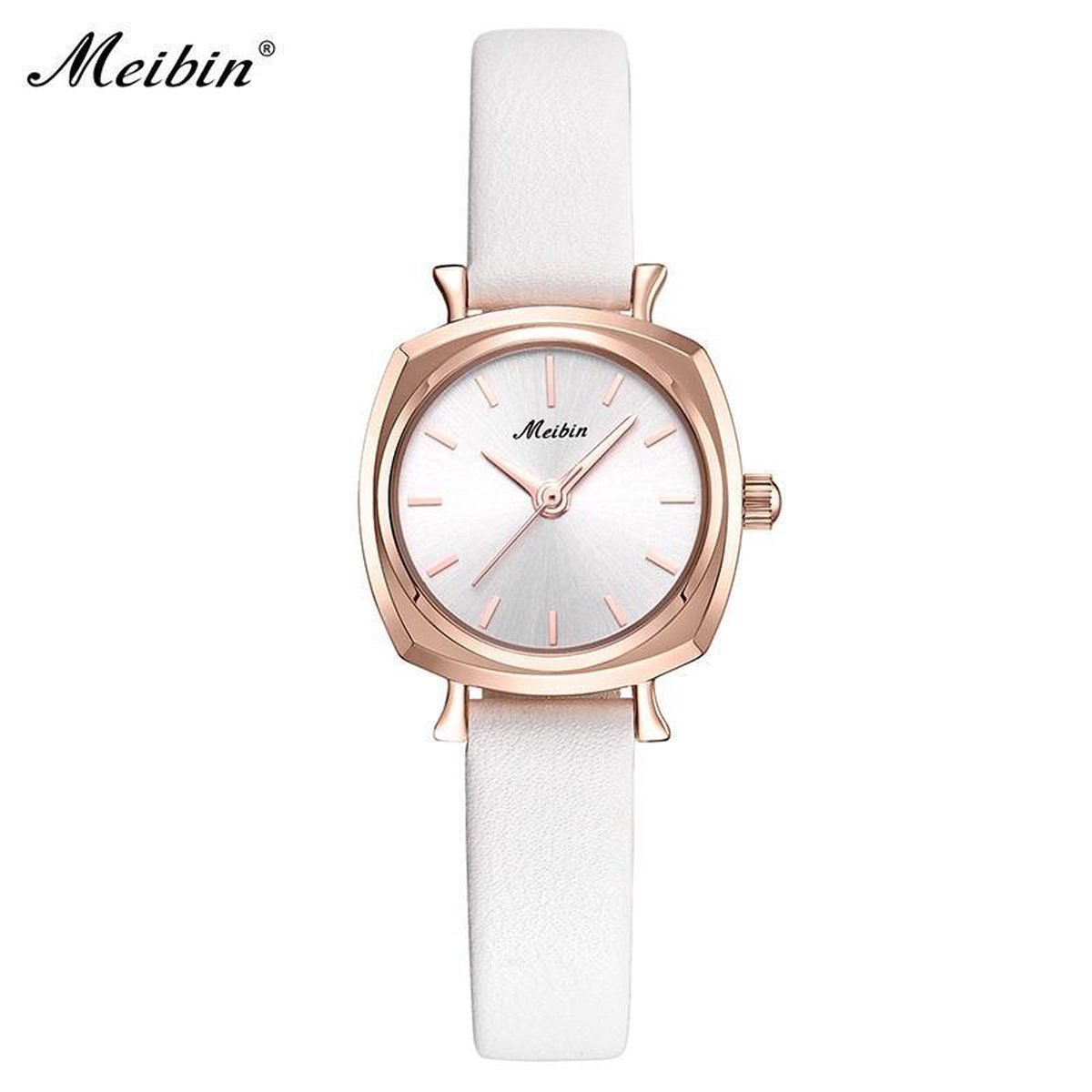 Longbo - Meibin - Dames Horloge - Wit/Rosé/Wit - 24mm (Productvideo)