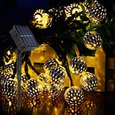BOTC - Lichtsnoer Buiten -Tuinverlichting op zonne energie - Solar String Lights - Solar Tuinverlichting -Waterproof - 30LED - 6M -Warm witter