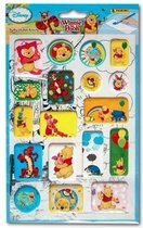 kleurplaat en stickers Winnie the Pooh