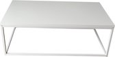 Salontafel Sera, hoogglans wit/ wit, rechthoekig, 120 × 60 x 41 cm