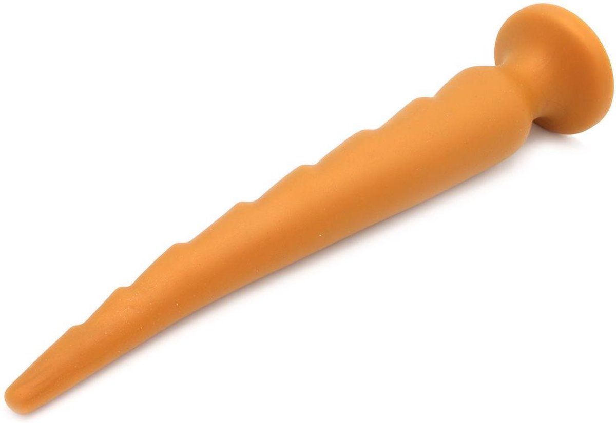 Goedkoopste Gold Play - Soft Liquid Siliconen Anaal Dildo Rex - Goud