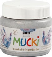 Vingerverf - Zilver Metallic - Kreul - Mucki - 150ml