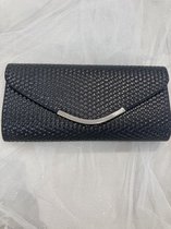 tas - clutch - gelegenheid - zwart  - schoudertas - afneembaar