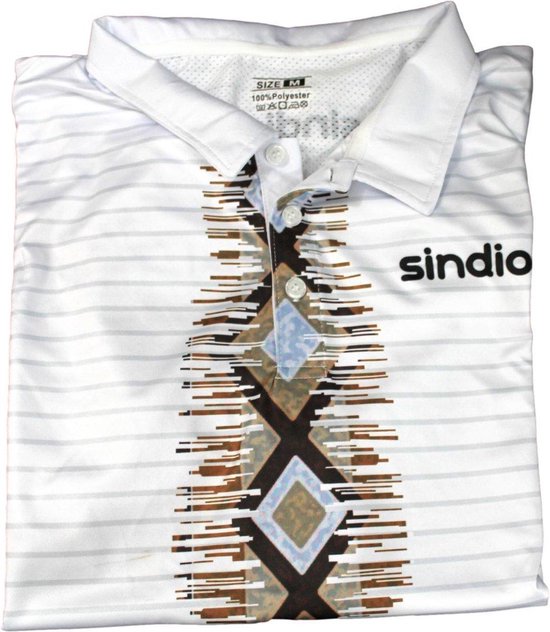 Sindio Polo Afro Moderne - Wit - Taille S