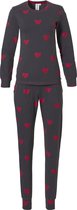 Rebelle Hearts Vrouwen Pyjamaset - Red - Maat 40