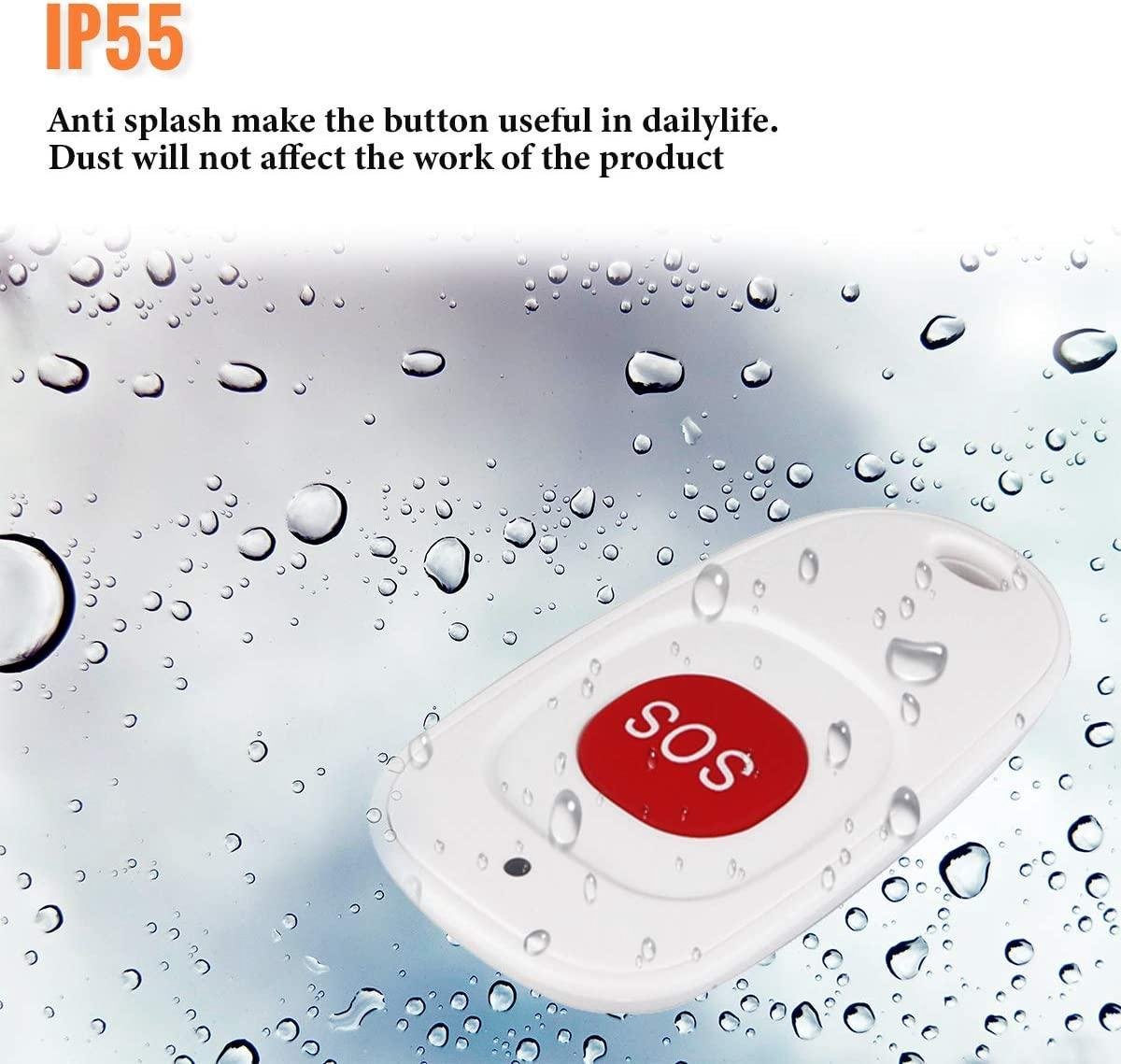 Daytech Wireless Alarm Noodknop voor senioren, huisnoodoproep, senioren