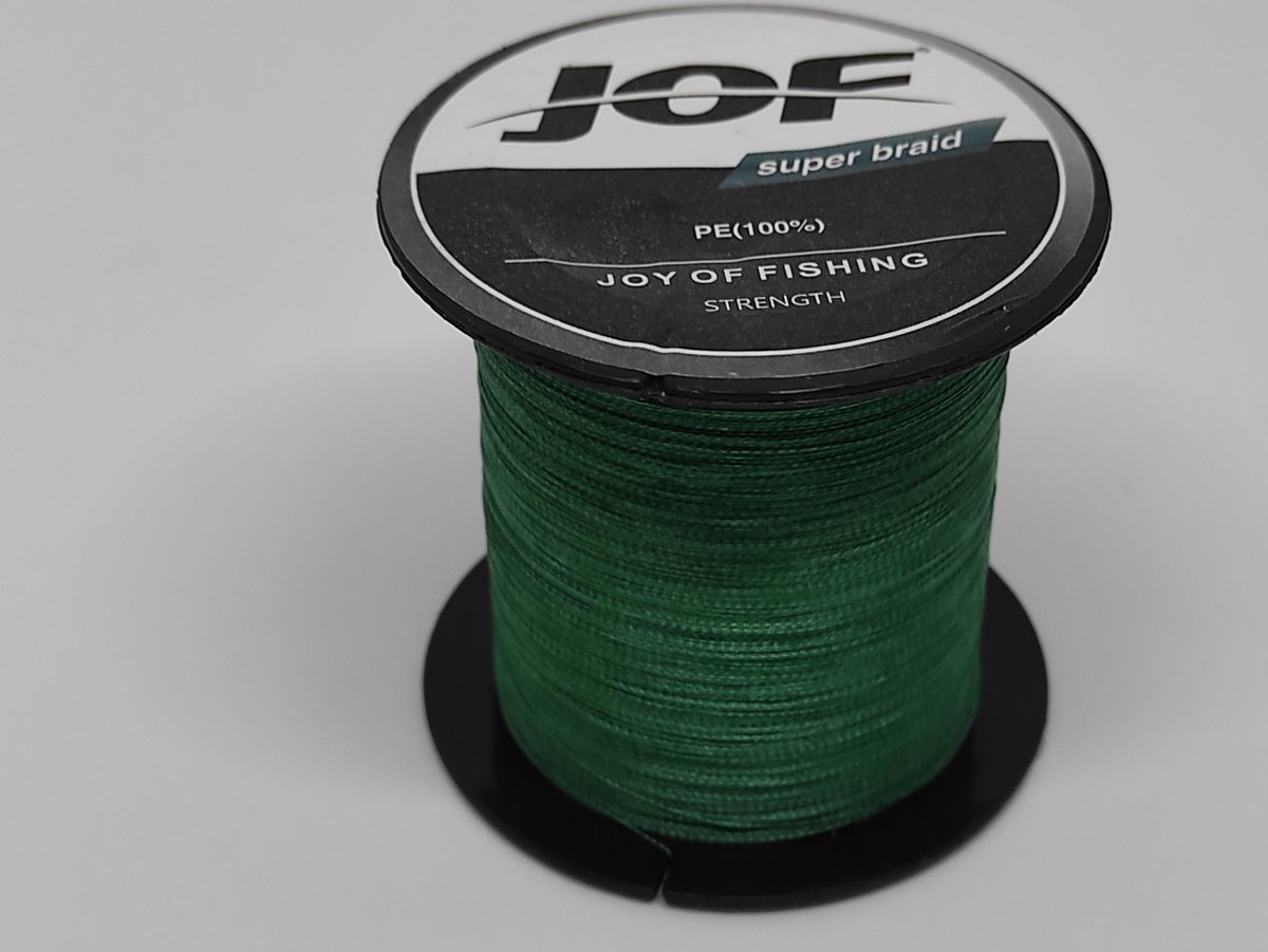 8X (strengen) gevlochten lijn - groen - 9,9 kg - 0.16 mm - 500 meter