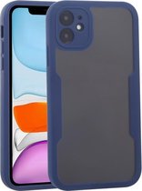 Acryl + TPU 360 graden volledige dekking schokbestendige beschermhoes voor iPhone 11 (blauw)