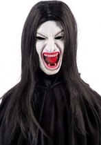 Carnival Toys Hoofdmasker Vampier Vrouw Latex Wit One-size