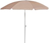 Parasol de plage écru 200 cm - Parasol de plage à bras repliable - Petit parasol - Parasol Kinder