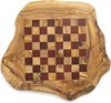 Afbeelding van het spelletje Schaakset Olijfolie & Honing - Schaakspel - Schaakstukken - Schaakbord - Schaken - Bordspel - Handgemaakt - rood
