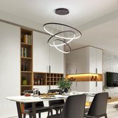 Plafondlamp Cirkels Hanglamp Industrieel Zwart met LED - 20/40/60CM Ringen - Suitta
