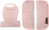 Ukje Gordelbeschermer Maxi Cosi - Superzacht katoen - Roze ribstof