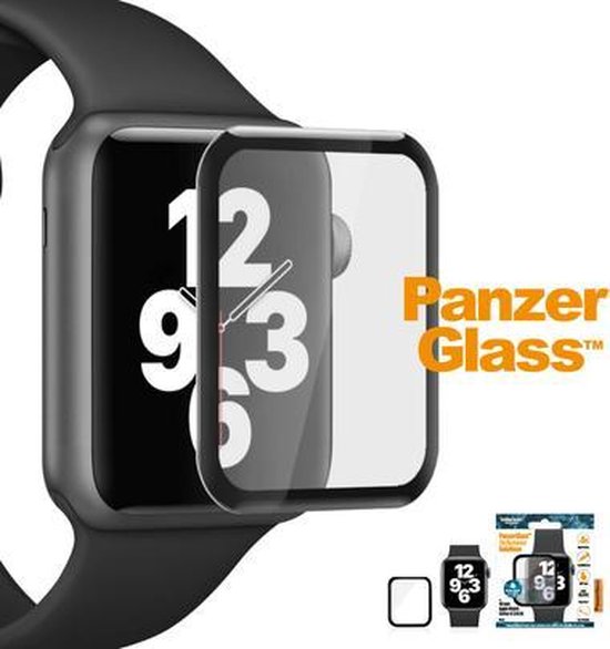 PanzerGlass Apple Watch 40MM Screenprotector Tempered Glass Zwart | bol.com