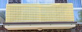 Balkondoek - Zinaps balkon Privacyscherm, Windscherm, Privacyscherm en UV-bescherming voor balkon, tuinen, Camping en vrije tijd (geel en wit), 90x700cm -  (WK 02124)