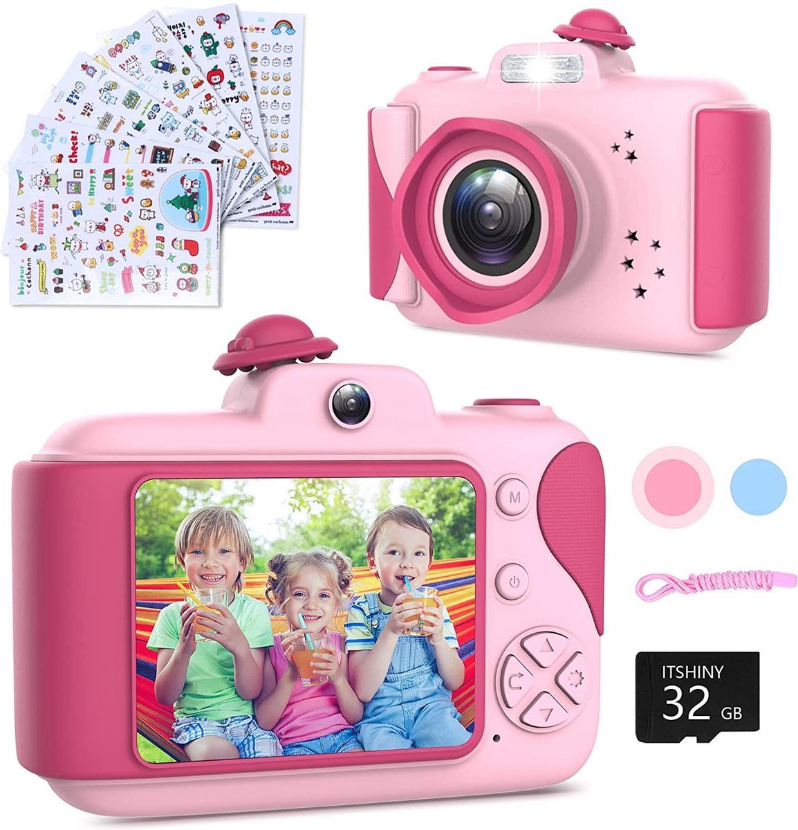 rijk Pat aardappel Kindercamera -Zinaps Kindercamera - Digitale camera met 2,4 inch groot  scherm 1080p HD... | bol.com