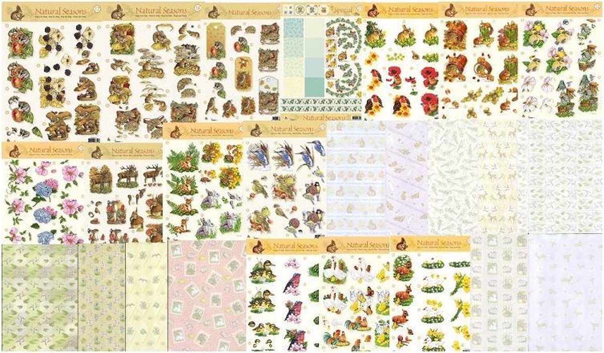 StudioLight - Knipvellen pakket "Naturel Seasons"