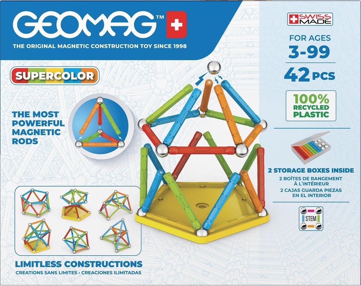 Geomag Super Color Recycled 42 delig