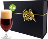 4x Bierglas Leipzig 42cl luxe cadeauset | Onbreekbare kunststof / plastic drinkglazen