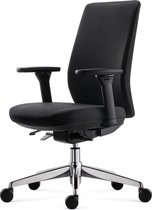 OrangeLabel ergonomische bureaustoel Series 31 Type 8. Chroom voetenkruis. Incl. 4D armleggers / gestoffeerde zitting en rug. Voldoet aan de NEN EN 1335 normering