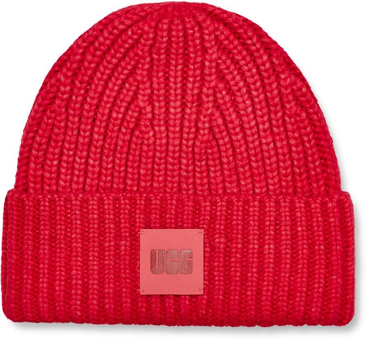 UGG Chunky Rib Dames Muts - Hibiscus Pink | bol.com