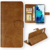 Bookcase Bruin - Samsung Galaxy A22 5G - Portemonnee hoesje A-Quality