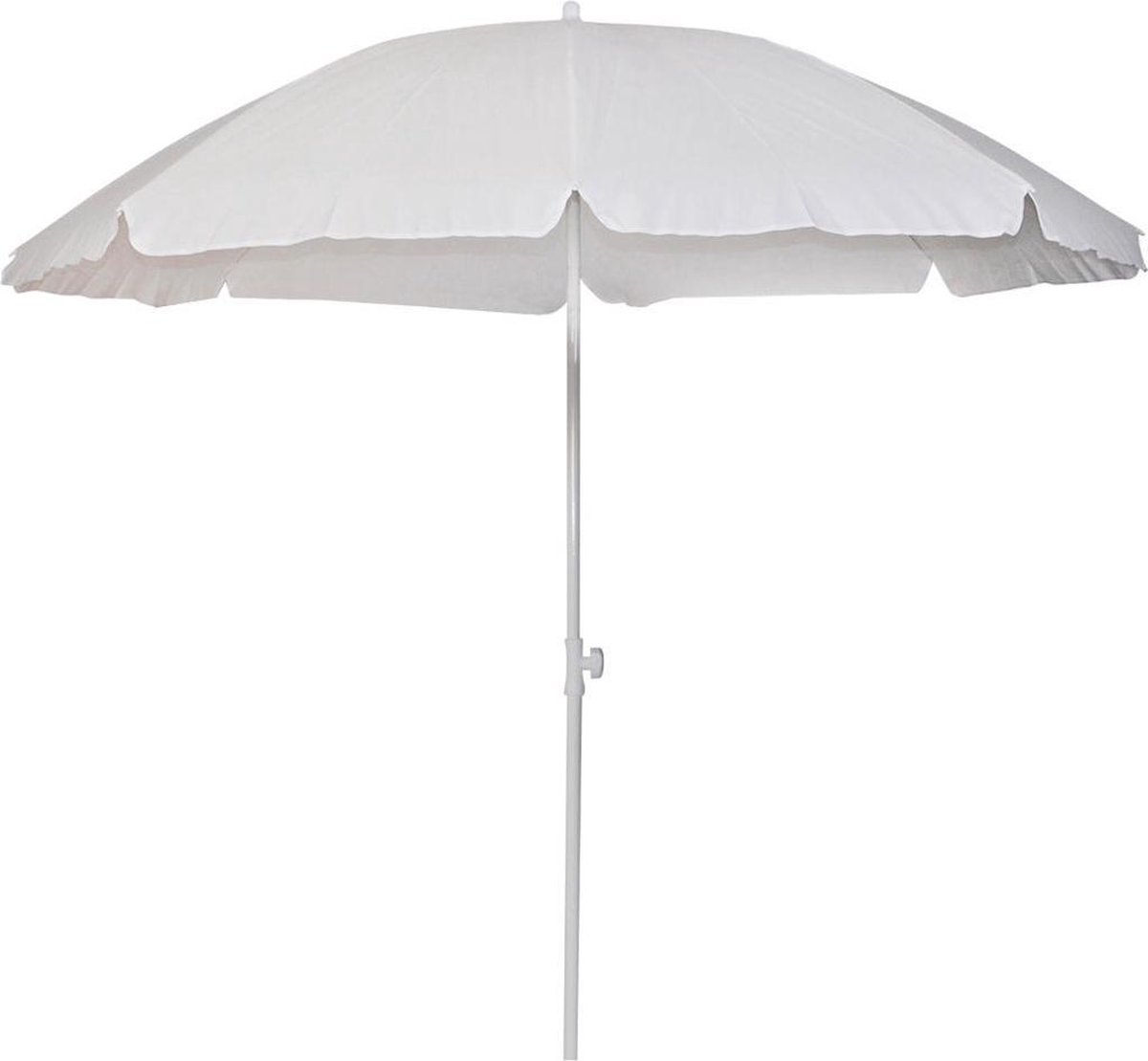 Strandparasol wit 200 cm - Strandparasol met knikarm - Kleine parasol - Kinder parasol