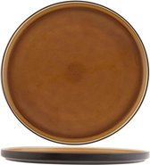 Assiette Plate Tallina - Ø27,3cm - Marron ( Set de 4)