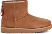 UGG Classic Mini Logo Zip Dames Laarzen - Chestnut - Maat 37