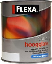 Flexa Colors Hoogglans Watergedragen Lak - 500 ml - Wit