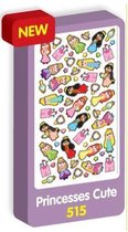Purple Peach Sticker Princesses Cute - 515