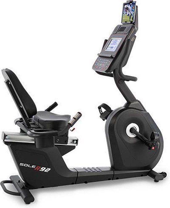 Ligfiets Sole Fitness R92 - Aangesloten fiets - Ventilatoren - Audiosysteem - Bluetooth en USB - 20 weerstandsniveaus