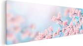 Artaza - Peinture sur toile - Fleurs roses en Fleurs - 120 x 40 - Groot - Photo sur toile - Impression sur toile