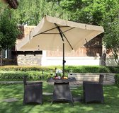 Bol.com MIRA Home - Parasol - Tuin - Strandparasol - Kantelbaar - Zonnescherm - 200x125 aanbieding