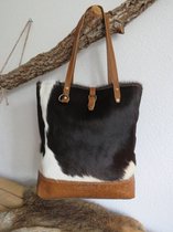 hand/schoudertas van Myra Bag (canvas/leer)