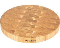 Woodflow snijplank - Eiken hout - 32 x 32 x 4cm