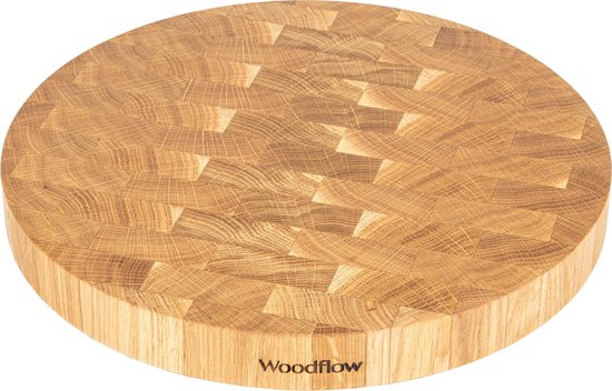 Woodflow snijplank - Eiken hout - 32 x 32 x 4cm