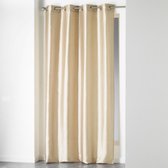 1 Douceur d'intérieur gordijn met ringen , 140 x 240 cm. , 100% polyester , glanzend beige