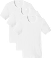 Schiesser Heren shirt 3 pack Cotton Essentials dubbelrib