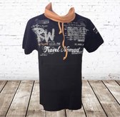 T-shirt Road trip zwart -Violento-M-t-shirts heren